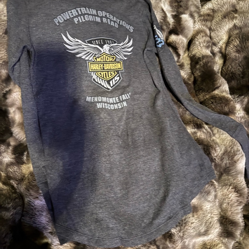 Harley-Davidson Charcoal Long Sleeve Tee